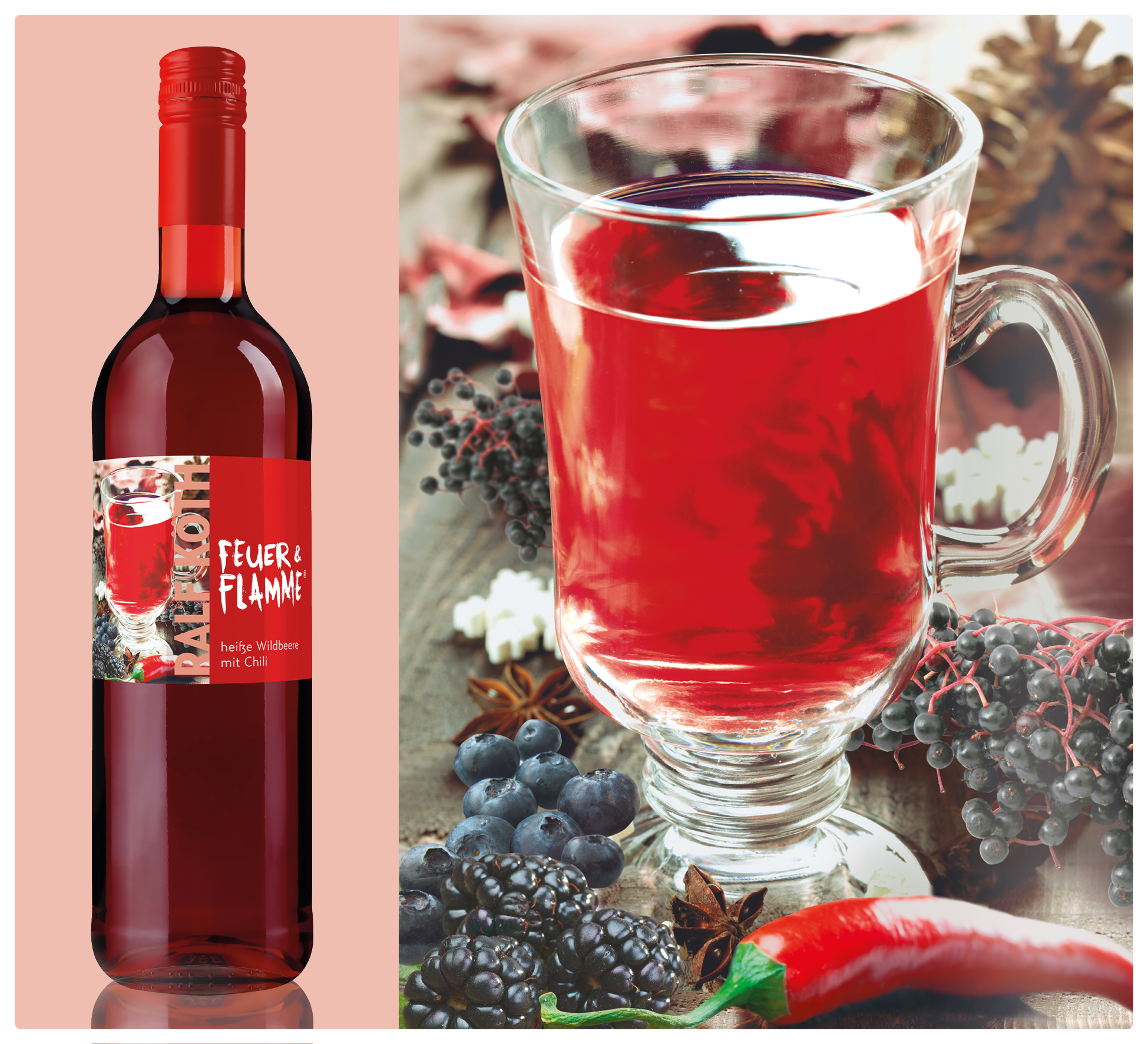 heiße Wildbeere mit Chili