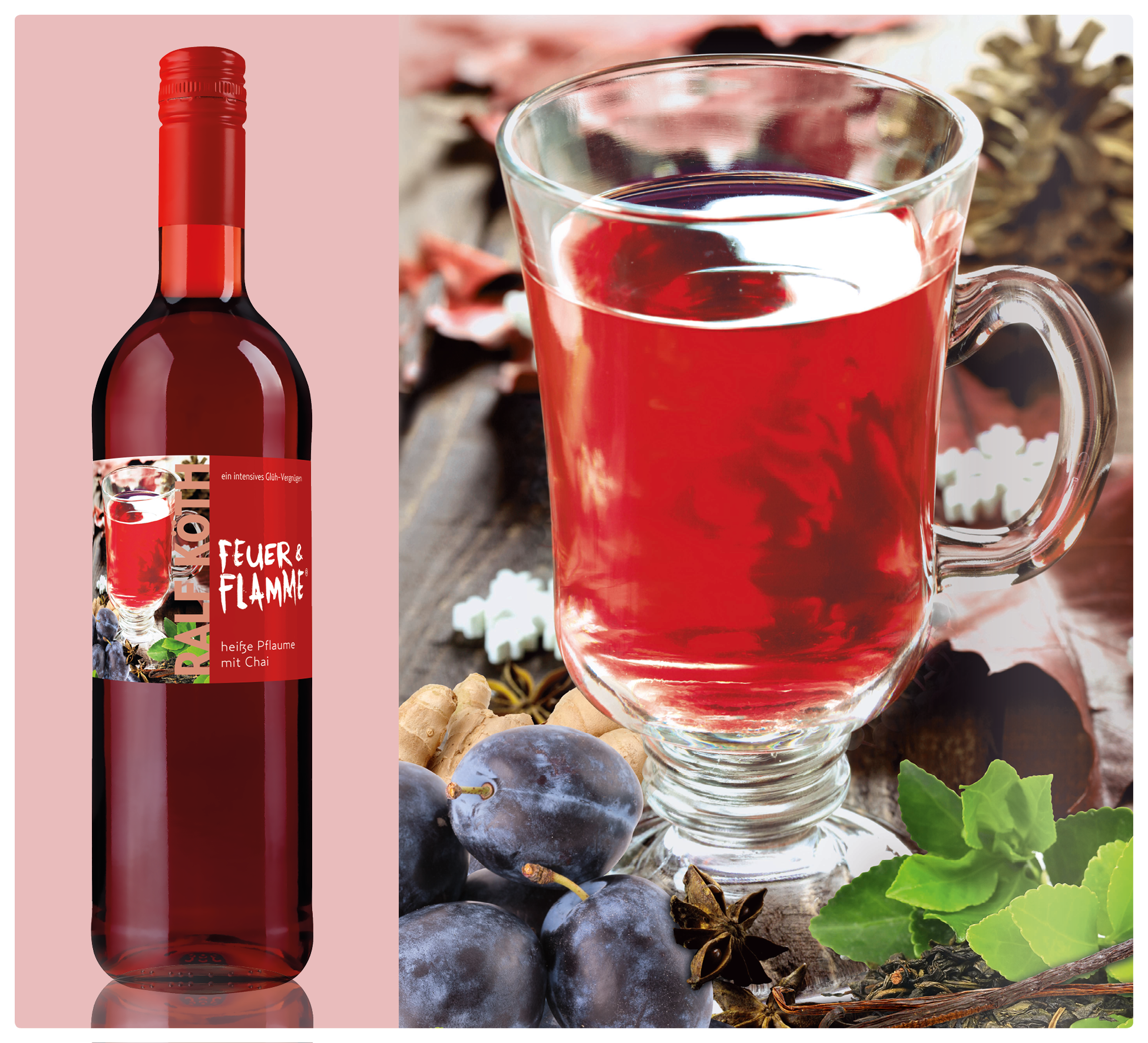 heiße Pflaume mit Chai